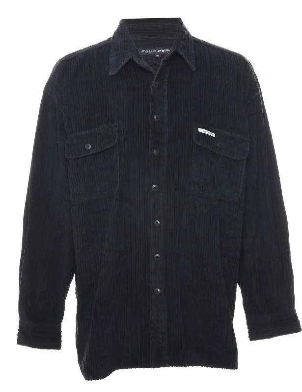 Navy Corduroy Shirt - XL Refined Men's Classic 