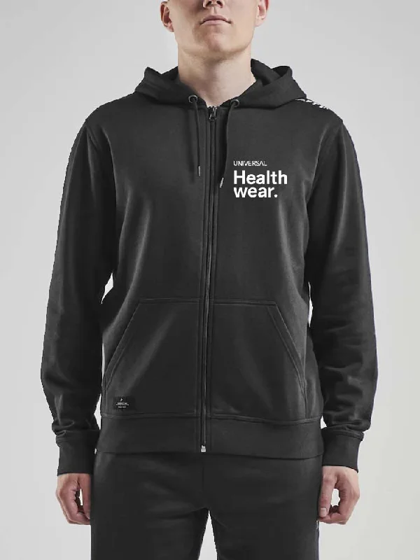 Mens Universal Healthwear Full Zip Hoody Earthy Men's Hemp