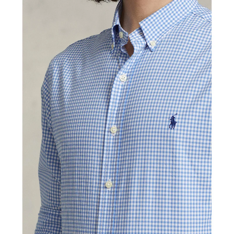 Polo Ralph Lauren - Poplin Shirt - Gingham - Blue & White Modern Men's 