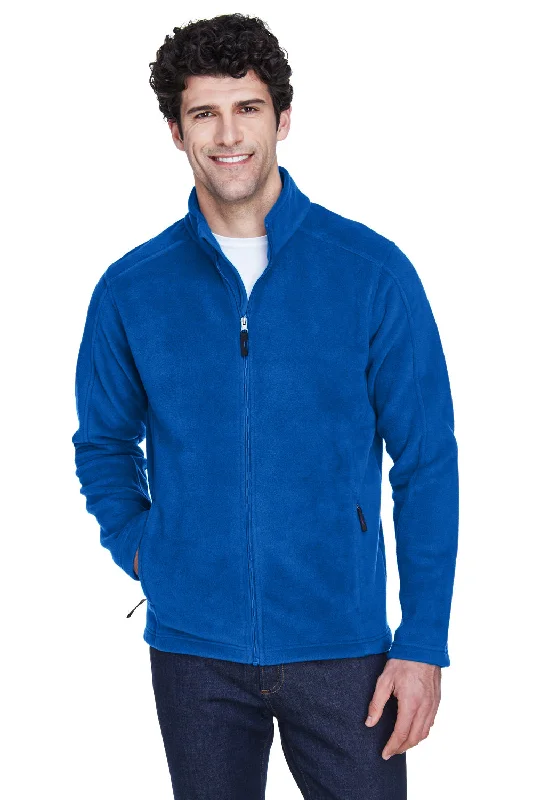 Core 365 Mens Journey Pill Resistant Fleece Full Zip Jacket - True Royal Blue Trendy Men's Oversized