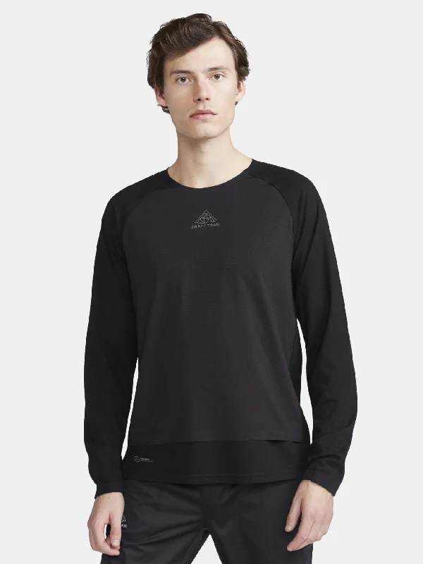 MENS ADV TRAIL WOOL WIND LONG SLEEVE TEE Minimalist Men's Casual 