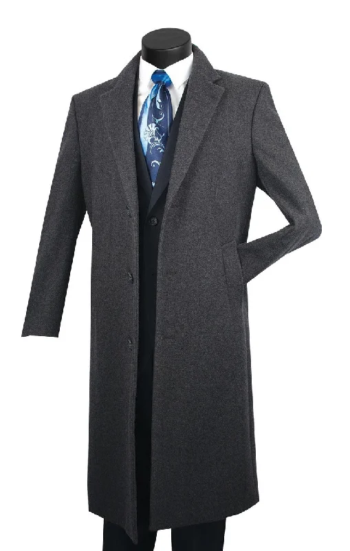 Vinci | Full Length Coat | CL48 Polished Men's Satin