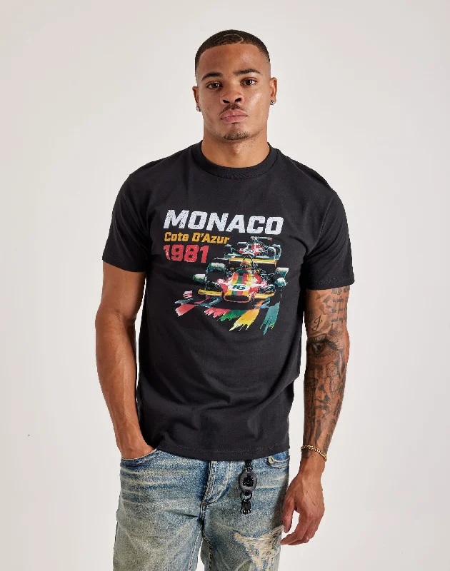 BMG BRANDS INC Monaco Tee Cool Men's Distressed