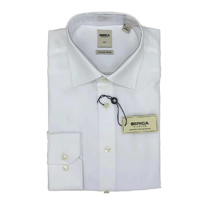 Serica Classics Semi Tapered Non-Iron 2 Ply Cotton Dress Shirt - C-325 01 Bold Men's Animal