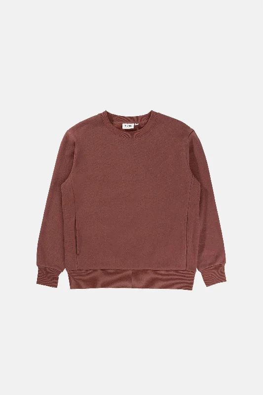 Classic Fleece Crew Merlot Trendy Men's Scandinavian