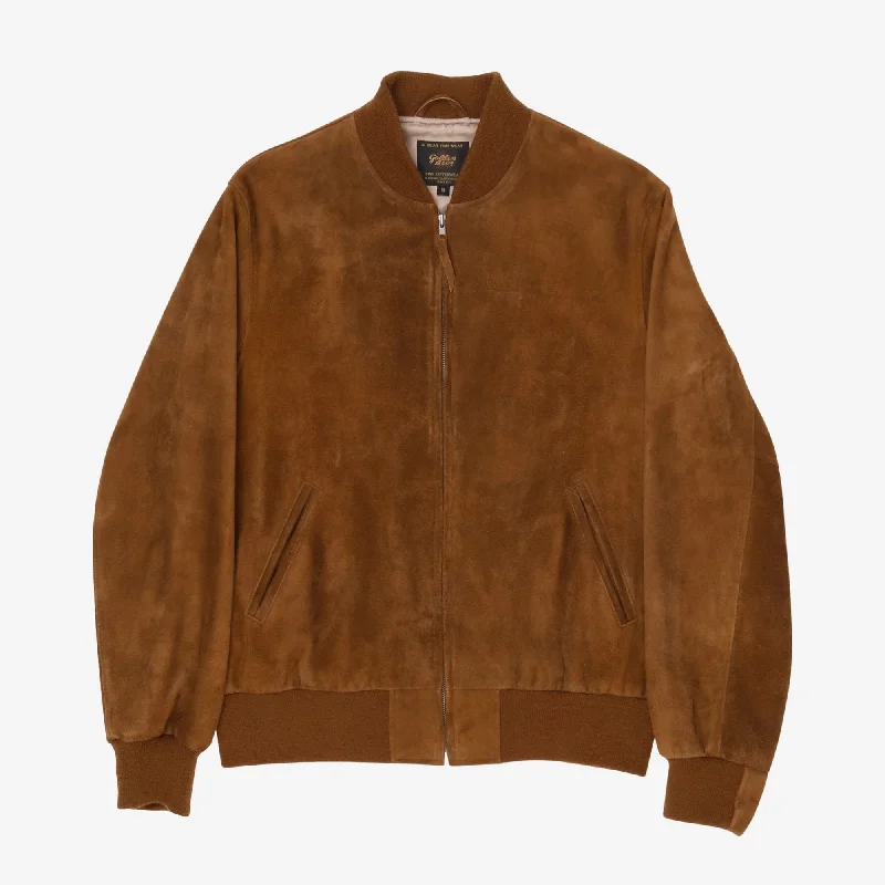 Suede Baseball Jacket Gym