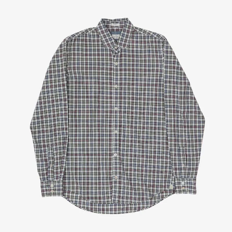 Slim Fit Check Shirt Dynamic Men's High