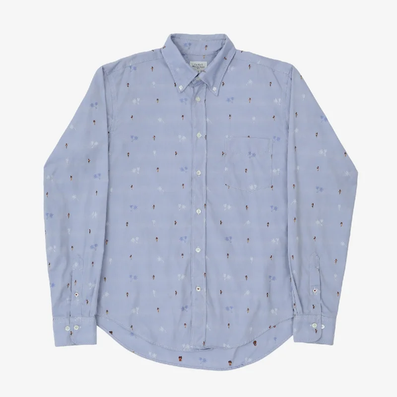 Aloha Oxford BD Shirt Refined Men's European