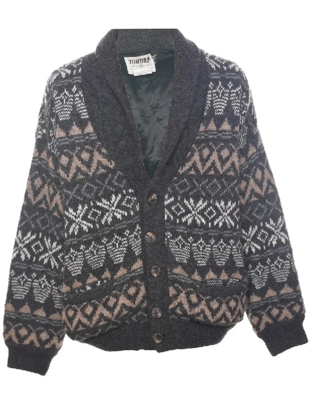 Wool Nordic Cardigan - L Gym