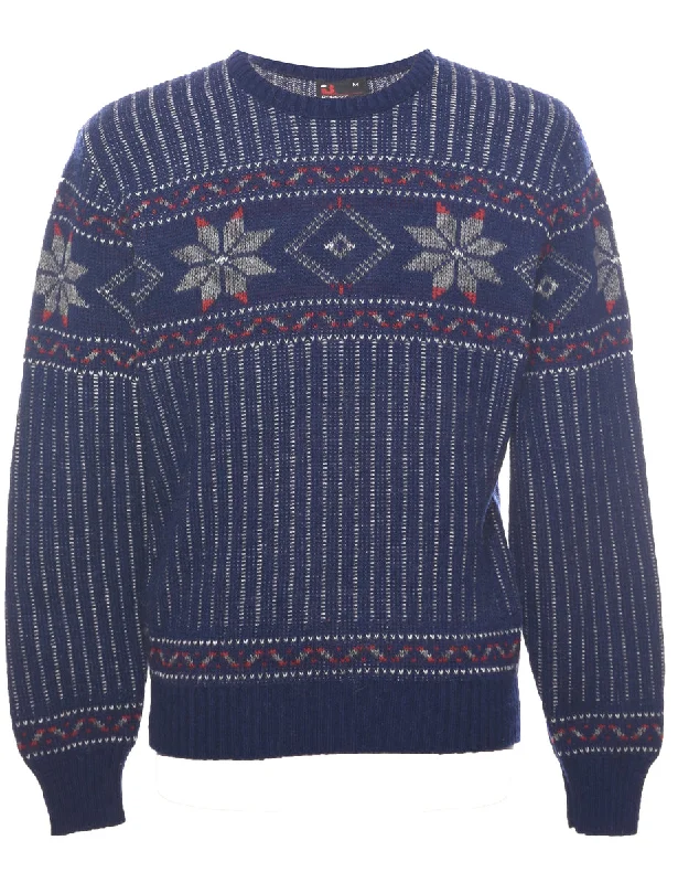 Nordic Navy Jumper - M Bohemian Men's Free