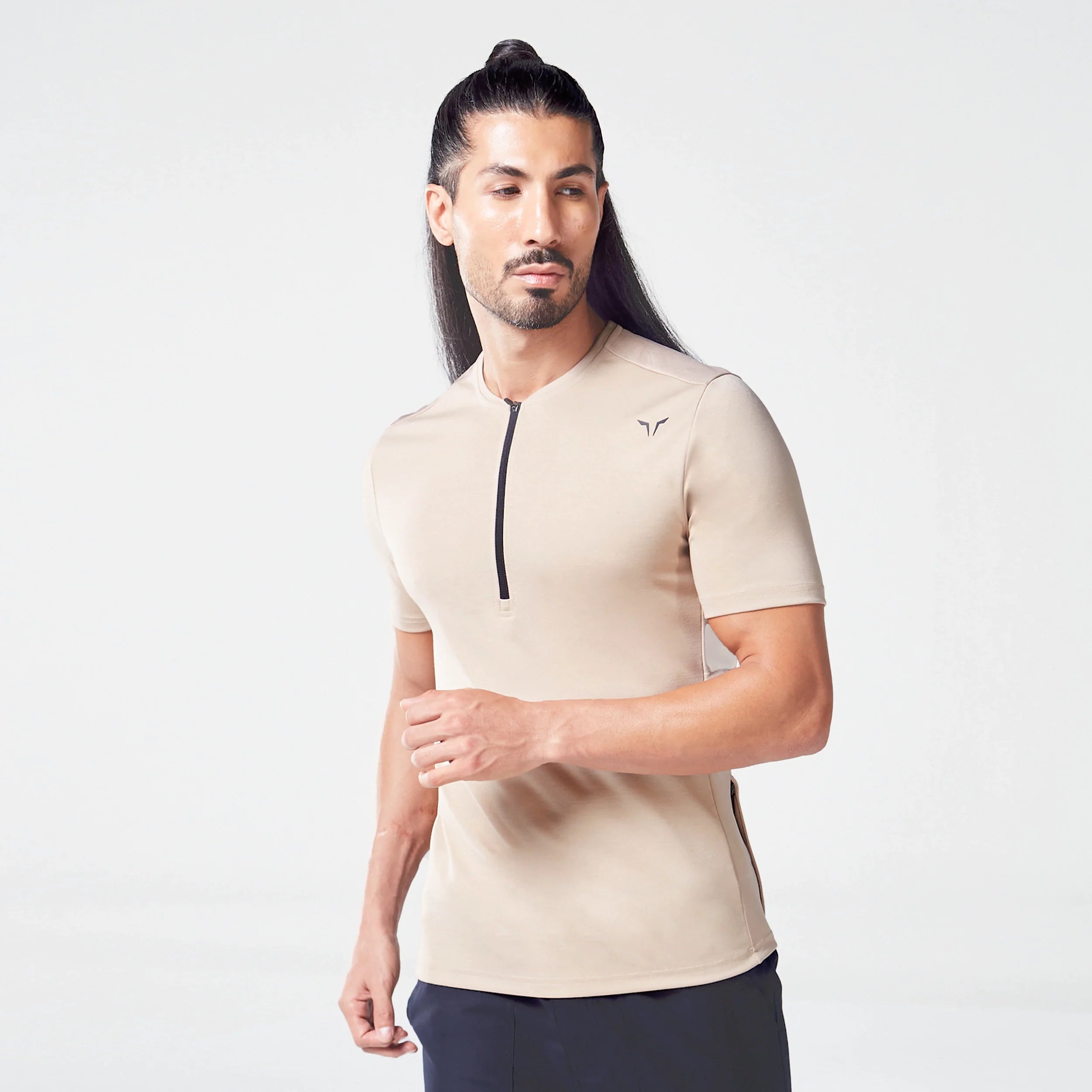 Code Zipped Urban Tee - Cobblestone Sporty Men's Tennis