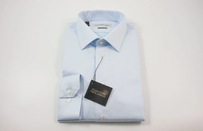 CHRISTIAN PAUL by sidonio's CONTEMPORARY FIT LIGHT BLUE DRESS SHIRT Trendy Men's Scandinavian