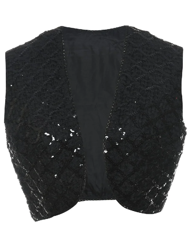 Sequined Waistcoat - L Athletic Men's Compression