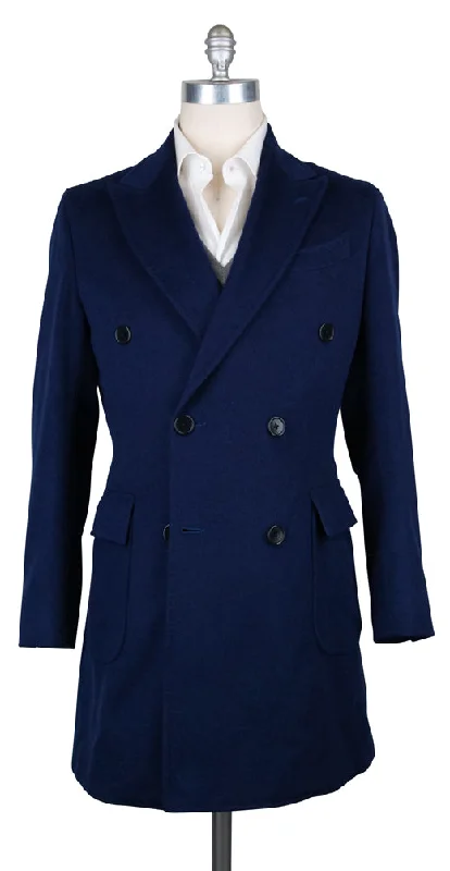 Luigi Borrelli Navy Blue Coat Sporty Men's Tennis