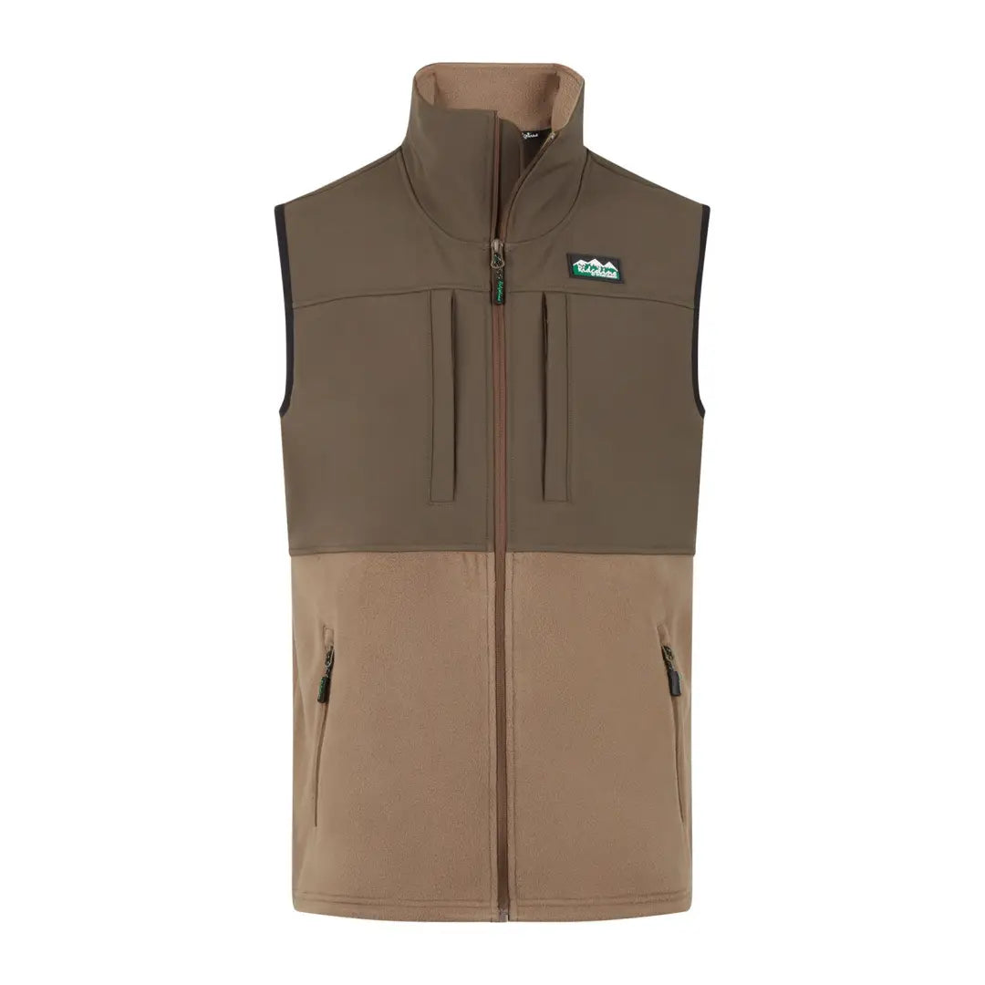 Ridgeline Hybrid Fleece Gilet Earthy Men's Sustainable 