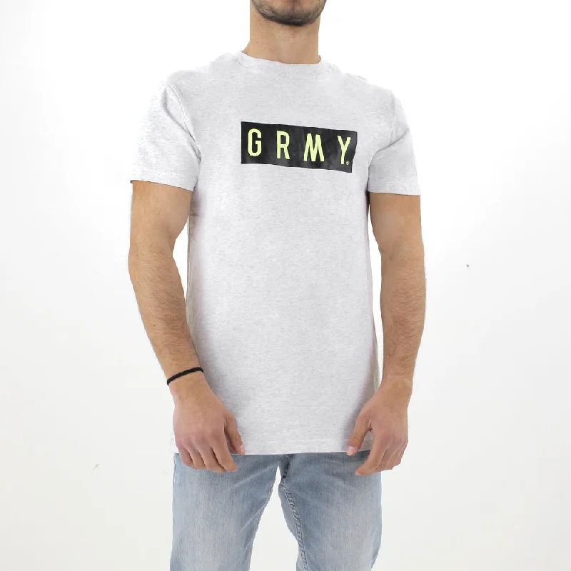 Men's Washed Top,Light Grey Edgy Men's Punk