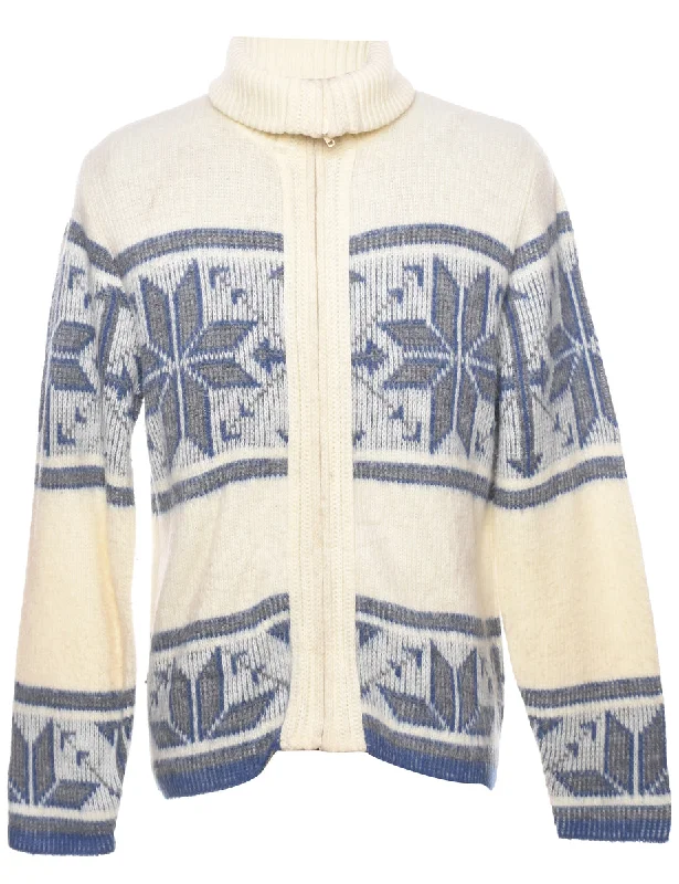 Nordic Off White Cardigan - L Sharp Men's Italian