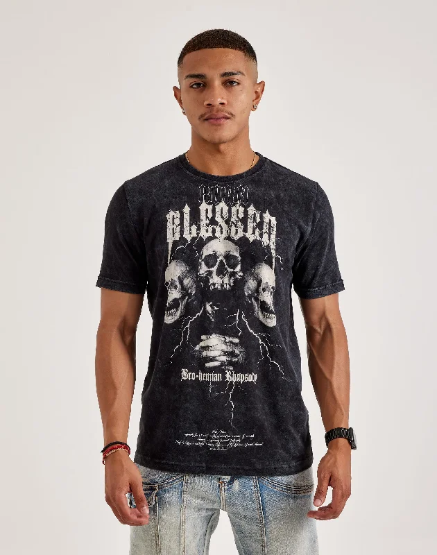 Blessed UK Bro-Hemian Rhapsody Tee Sleek Men's Metallic