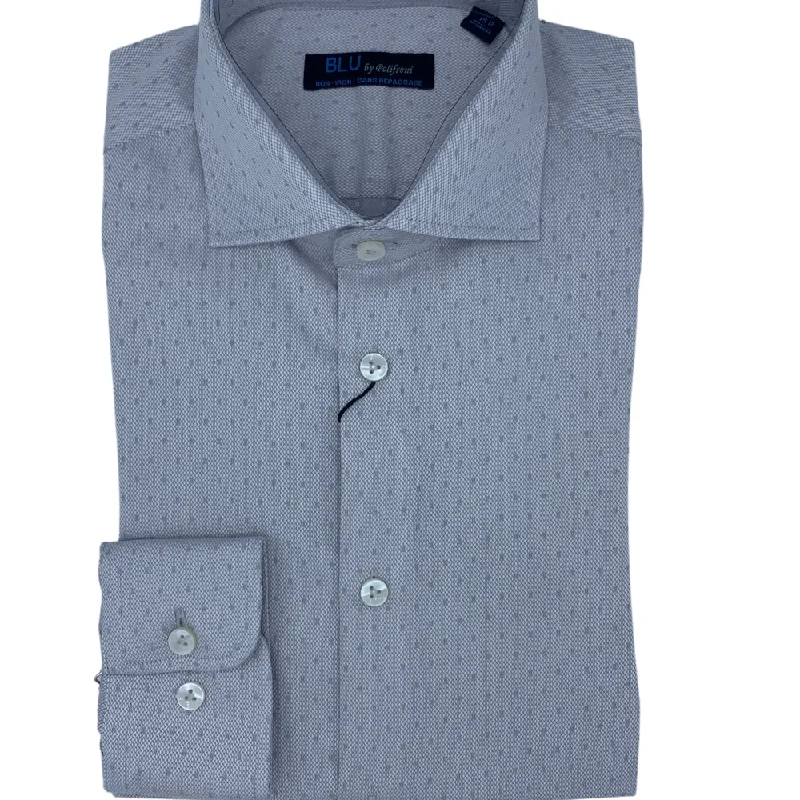 Blu by Polifroni Dress Shirt - G2347104 Silver Beach