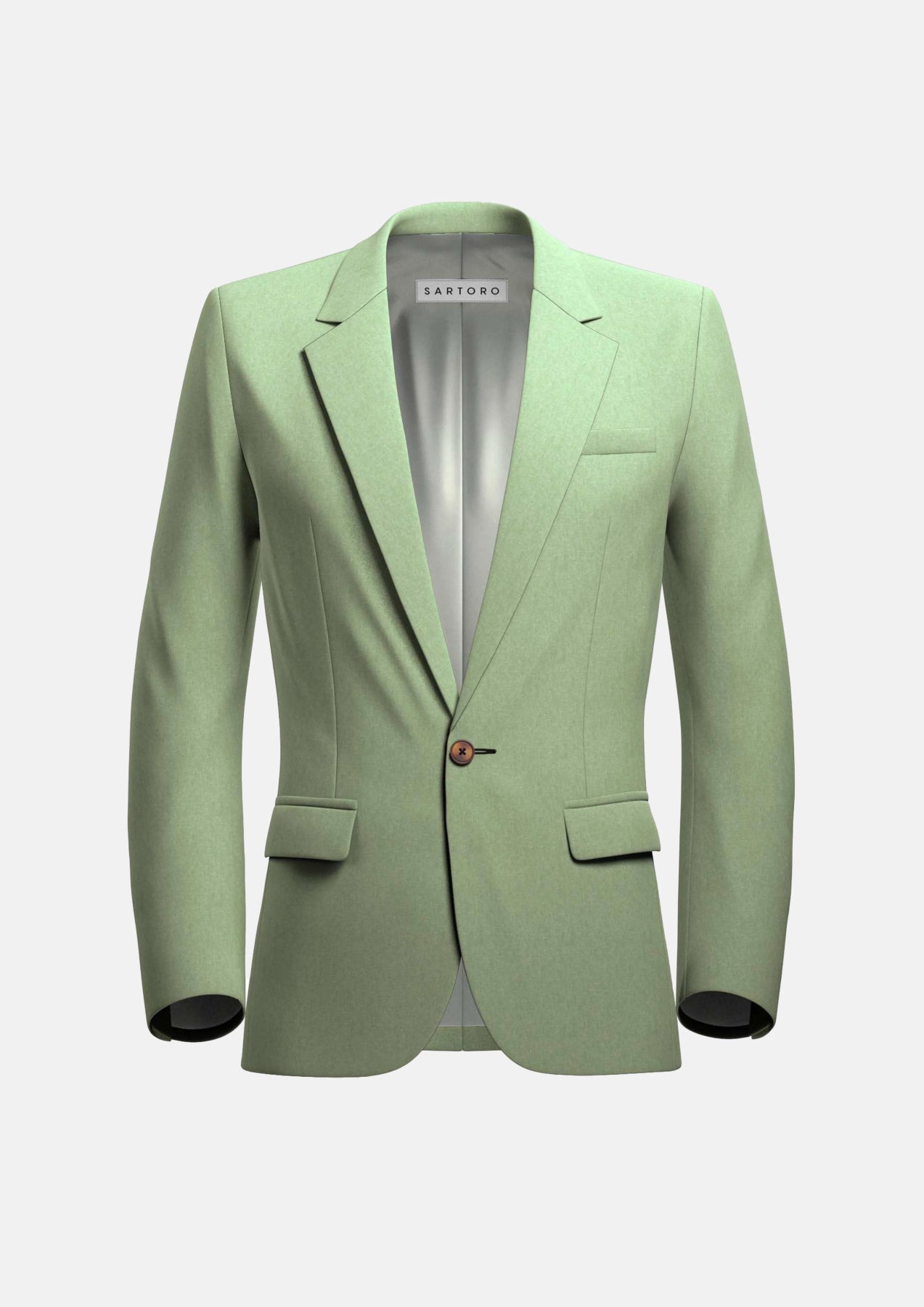 Eldridge Fern Green Linen Jacket Sporty Men's Athleisure 