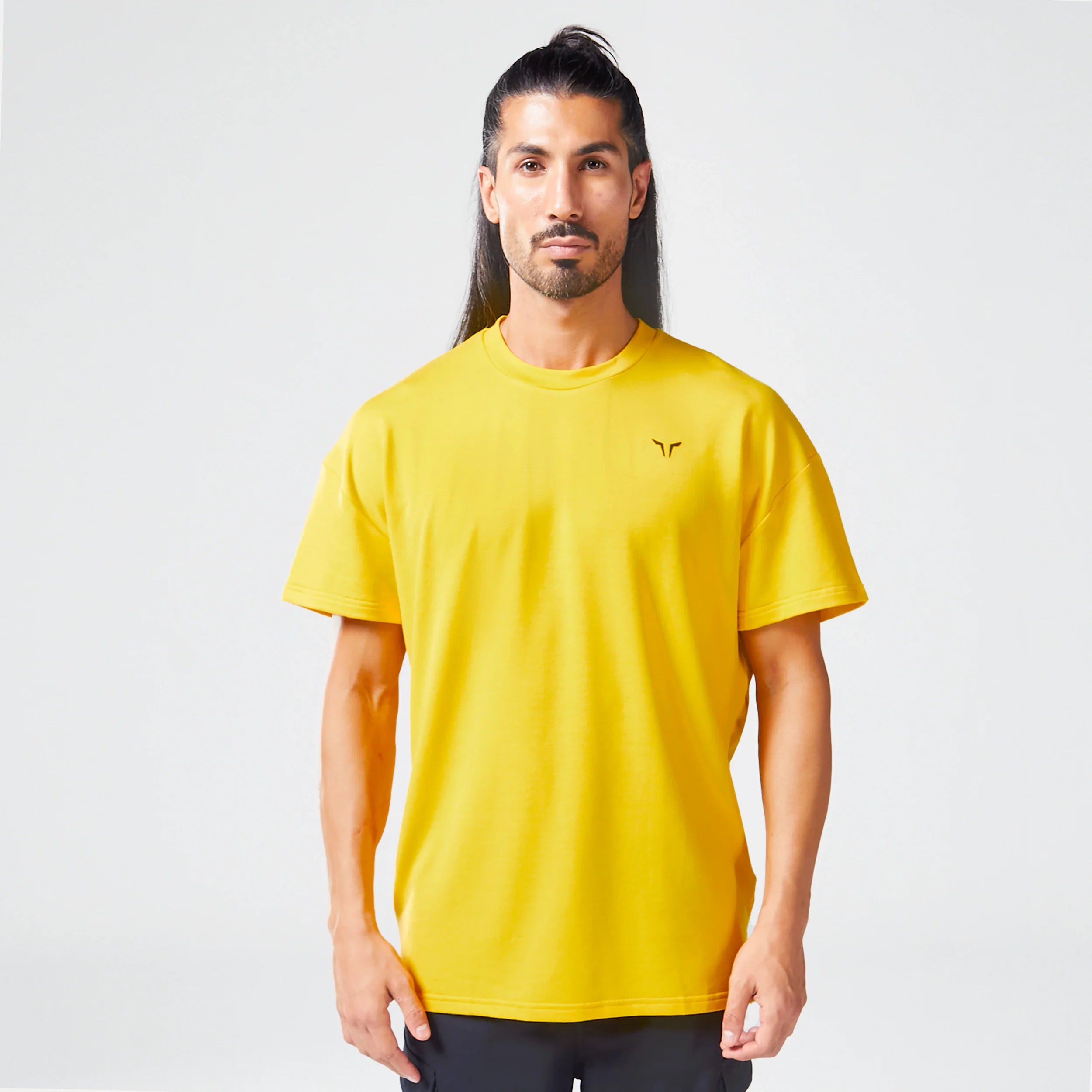 Essential Oversized Tee - Yellow Hip Men's Retro