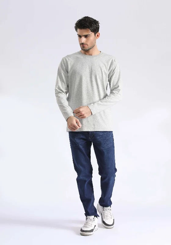 Basic Slim Fit T-Shirt Traditional Men's Wool