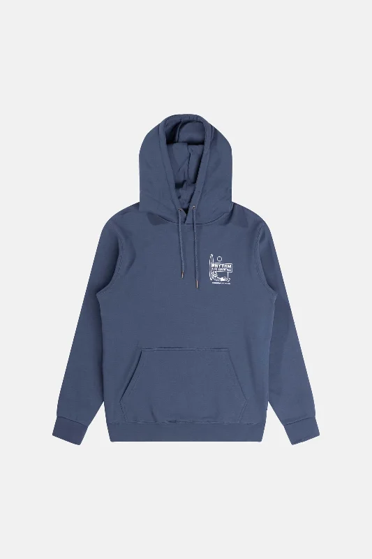 Siesta Fleece Hood Navy Cool Men's Distressed