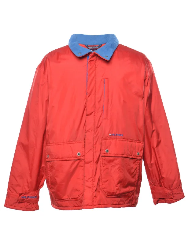 Tommy Hilfiger Red & Blue Nylon Jacket - L Bohemian Men's Free