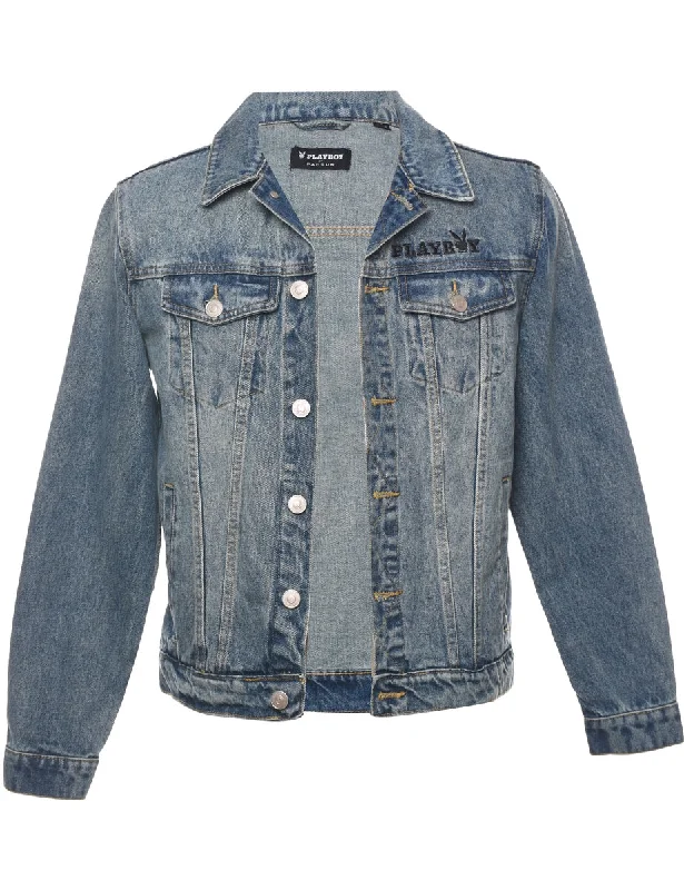 Button Front Denim Jacket - S Dynamic Men's Glow