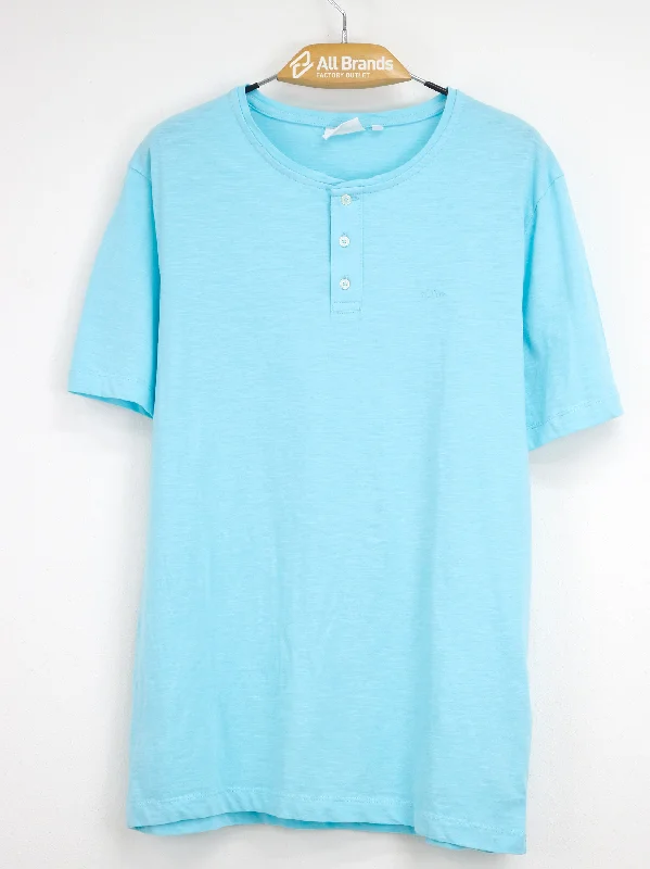 Men's Textured Shirt,Light Blue Elegant Men's Formal 