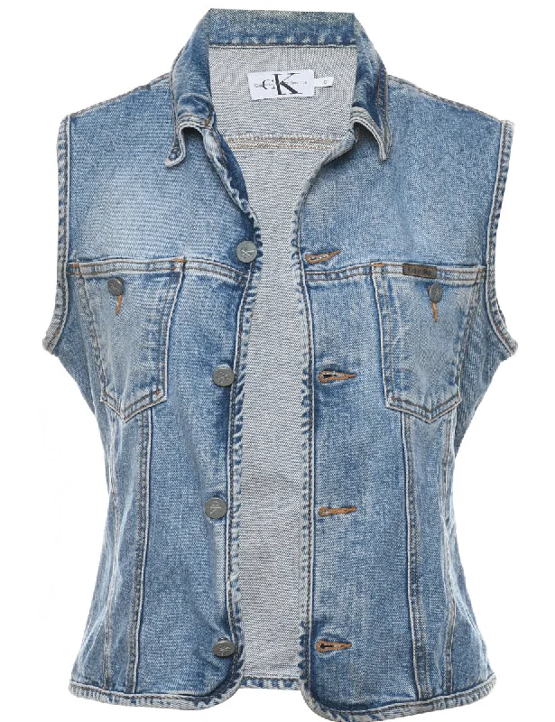 Calvin Klein Denim Jacket Vest - S Artistic Men's Hand