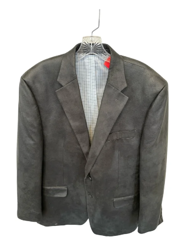 Lauren Ralph Lauren Charcoal Vegan Suede Blazer Bold Men's Statement