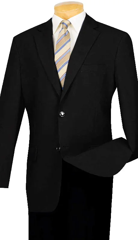 Men's Black Regular Fit Everyday Blazer Hip Men's Urban