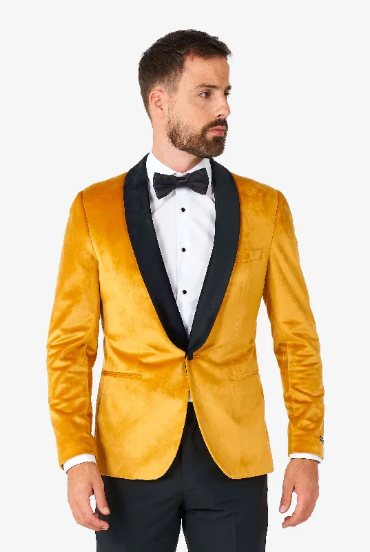 Dinner Jacket - Gold Cool Men's Distressed