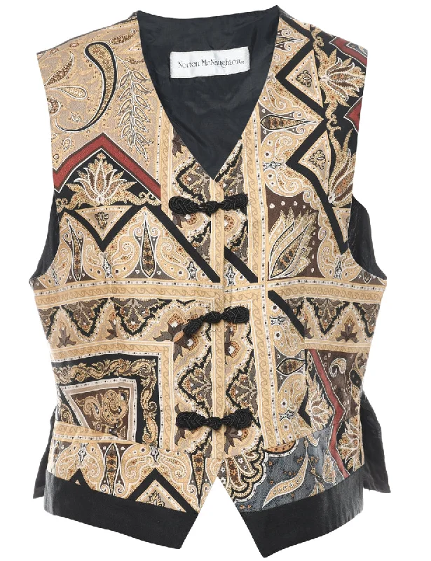 Paisley Pattern Waistcoat - L Sporty Men's Tennis