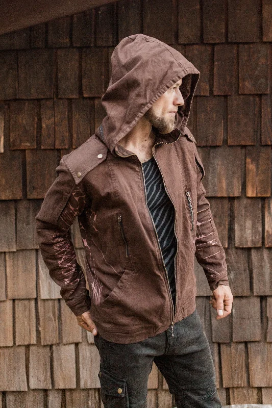 Sigil Jacket- Brown Arrows Luxurious Men's High