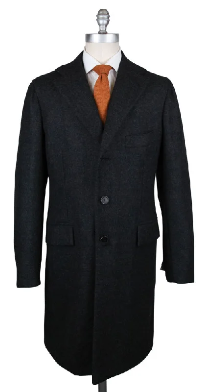 Orazio Luciano Gray Coat Cool Men's Distressed