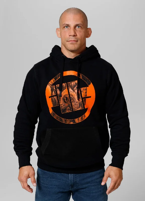 Men's Hoodie Orange Dog 24 Trendy Men's Scandinavian