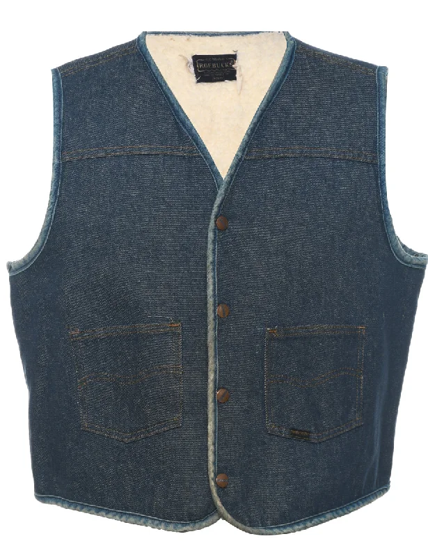 Sears Denim Jacket Vest - L Sporty Men's Tennis