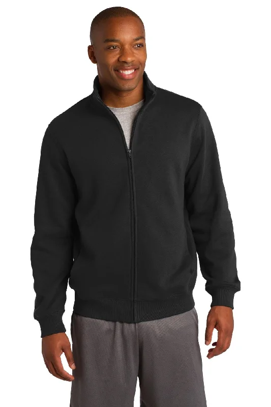 Sport-Tek Zip Sweat Jacket With Collar Beach