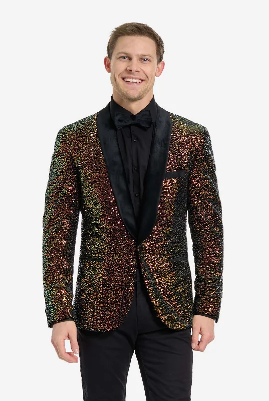 Dinner Jacket - Amber Sequins Laid