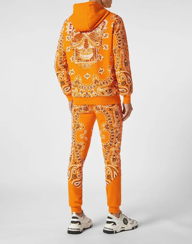 Jogging Tracksuit: Hoodie/Trousers Paisley Bandana Bohemian Men's Free