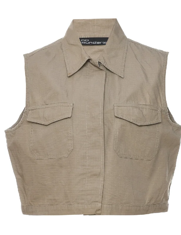 Light Brown Waistcoat - L Youthful Men's Anime