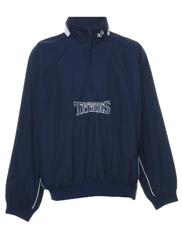 Navy NFL Tennessee Titans Jacket - L Hip Men's Urban