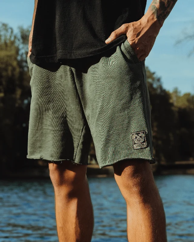 Terry Cut Off Shorts - O.D. Green Tough Men's Tactical