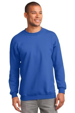 Port & Company Crewneck Sweatshirt Cozy Men's Sherpa