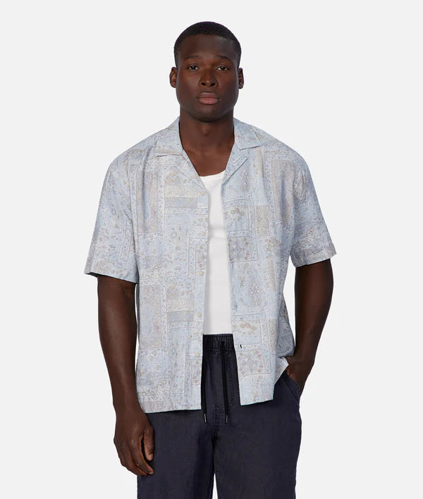 Industrie - The Ryder Shirt - Light Blue Stone Modern Men's Tech