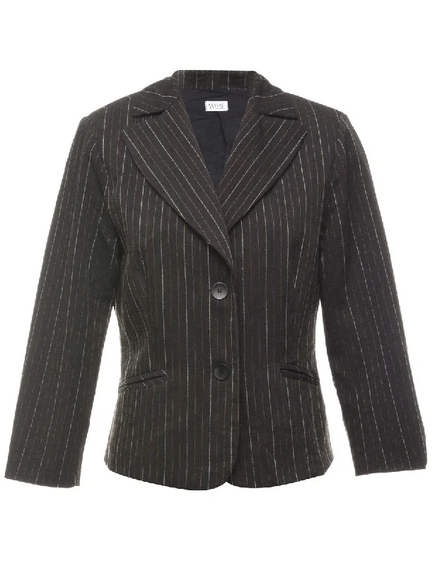 Striped Vintage Blazer - M Beach