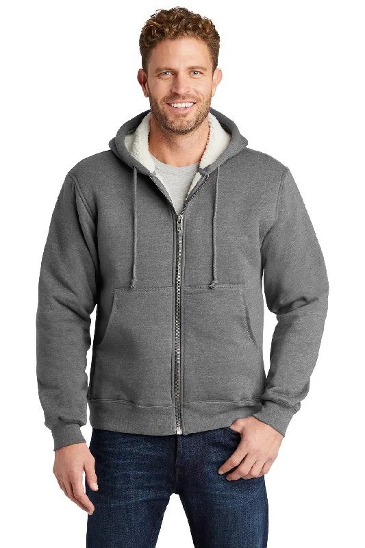 Cornerstone Heavyweight Sherpa-Lined Hooded Fleece Jacket Practical Men's Quick