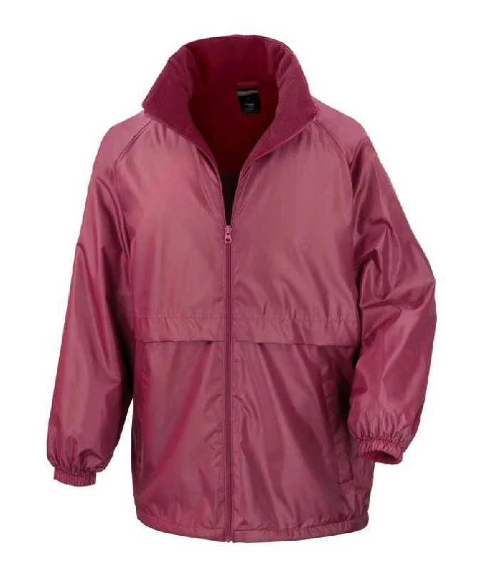 Result Core Micro Fleece Lined Jacket | Burgundy Tough Men's Tactical